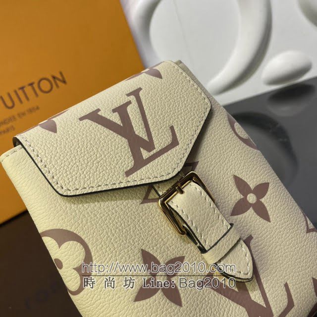 Louis Vuitton新款女包 M80783白丝印 路易威登2021夏季新款迷你双肩包 LV新款Tiny双肩后背包  ydh4202